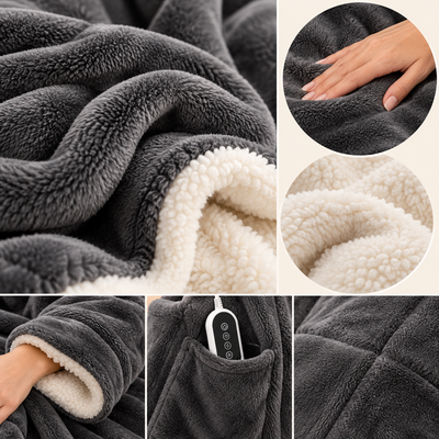 Hugora™ Heated Hoodie Blanket
