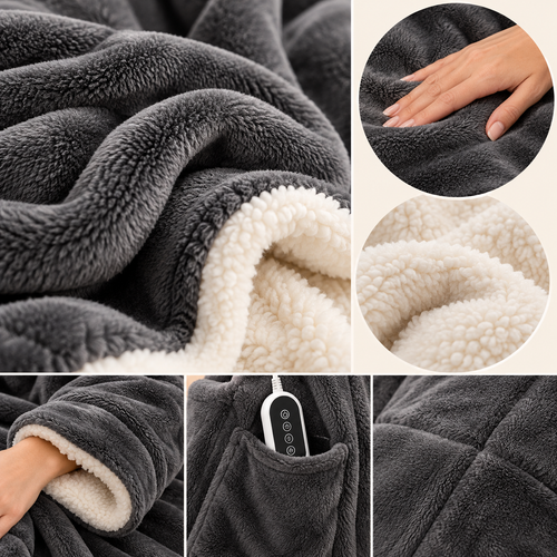 Hugora™ Heated Hoodie Blanket