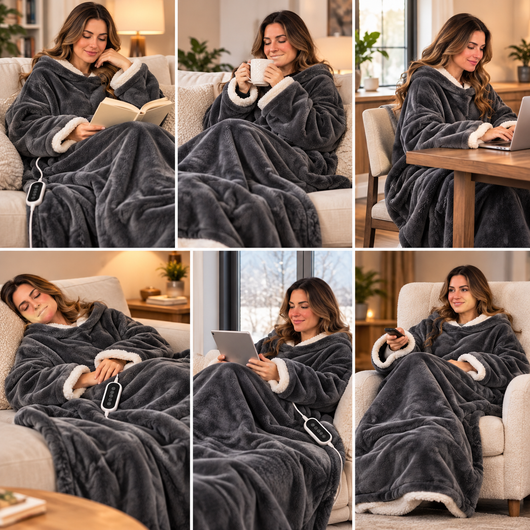 Hugora™ Heated Hoodie Blanket