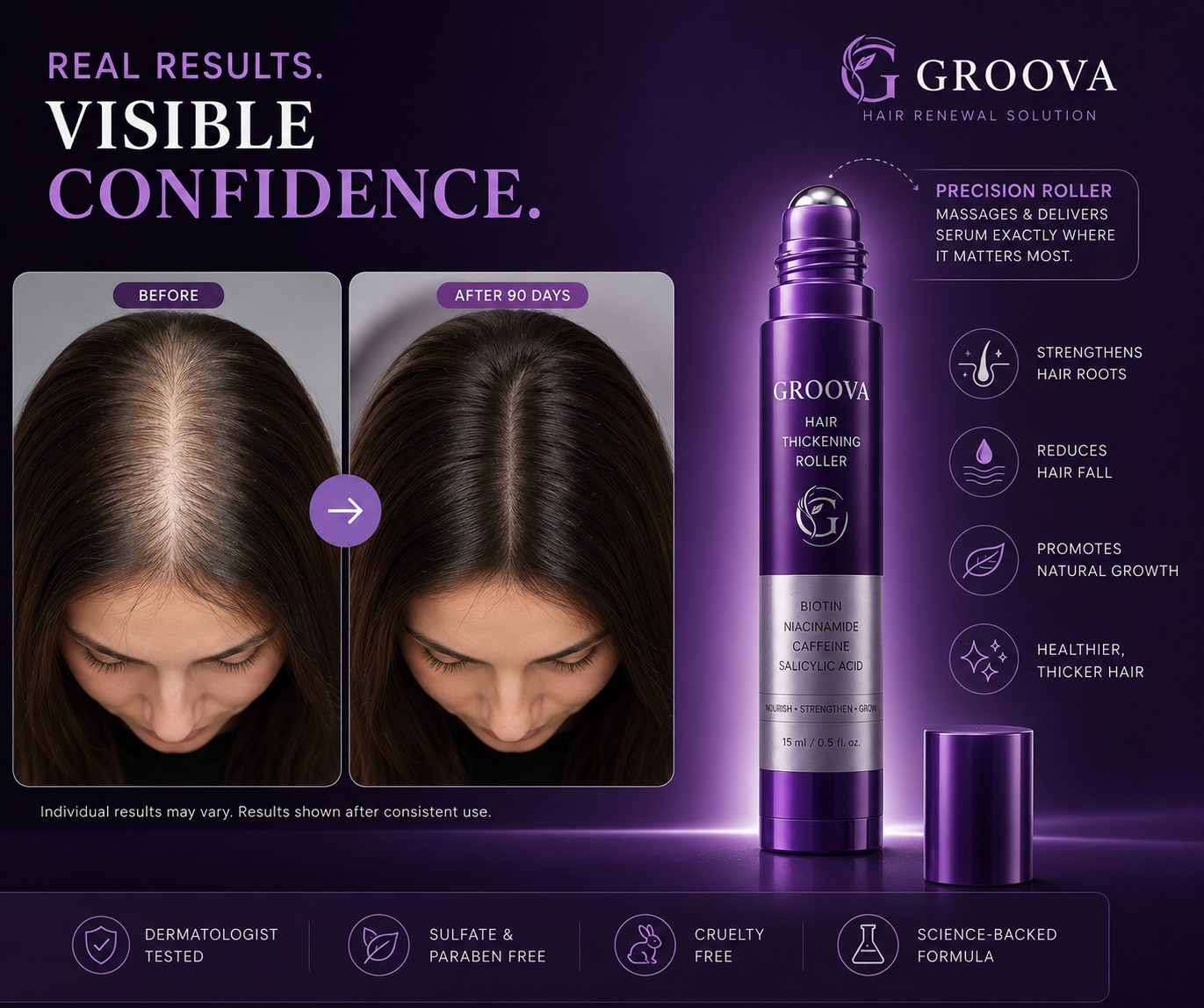 Groova™ Scalp Revitalizing & Hair Thickening Serum