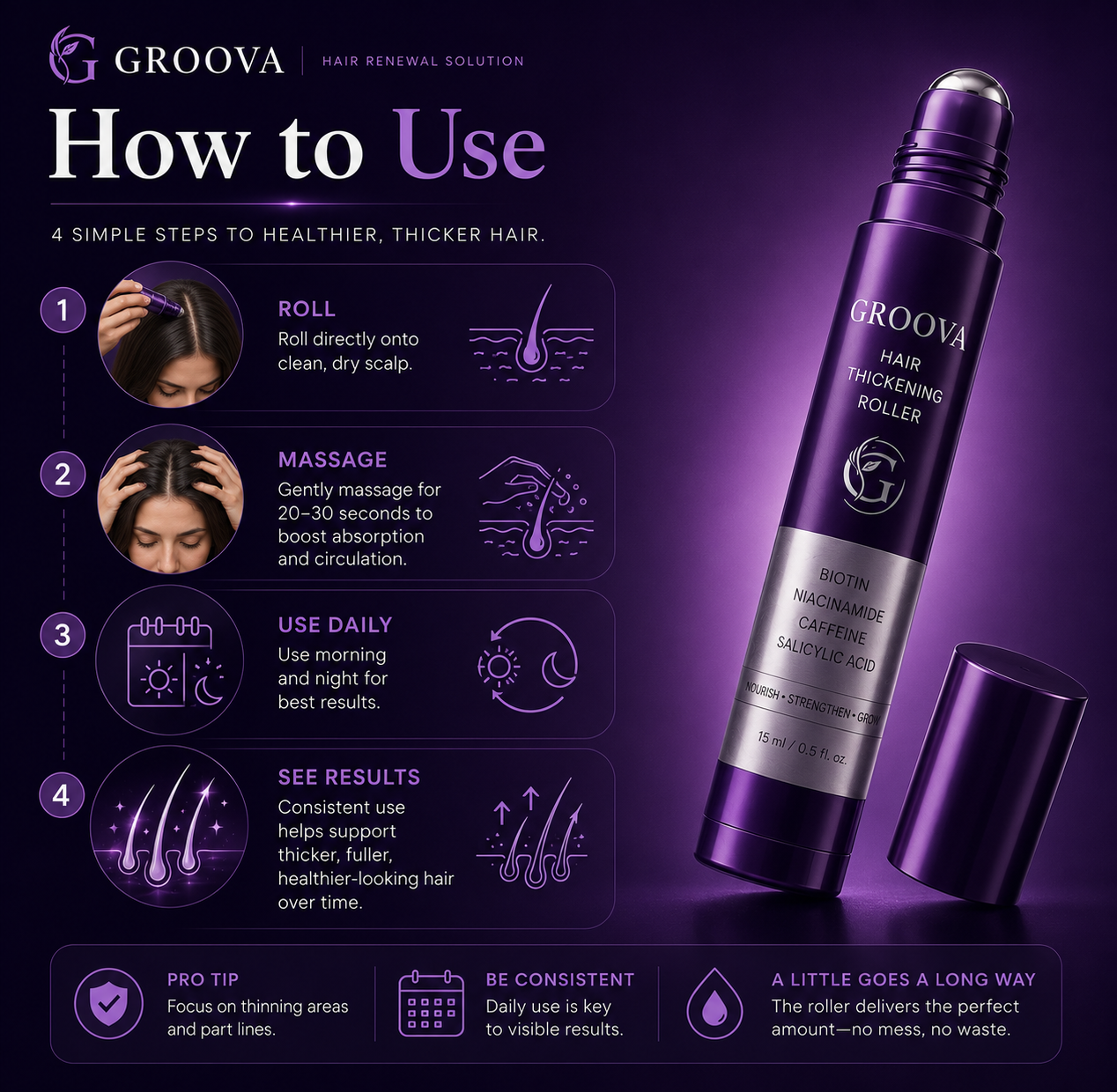 Groova™ Scalp Revitalizing & Hair Thickening Serum